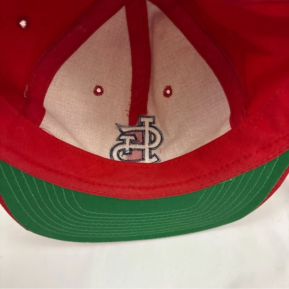 Vintage St Louis Cardinals Drew Pearson Sof’ Bill Snapback Hat Cap MLB Baseball - Picture 14 of 15